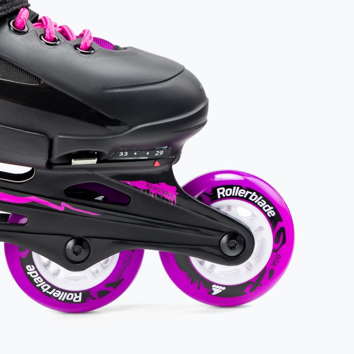 Rollerblade Fury G children's roller skates black/pink 07067100 7Y9 6