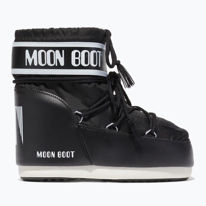 Women's Moon Boot Icon Low Nylon snow boots black 7