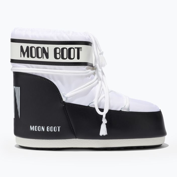 Women's Moon Boot Icon Low Nylon white snow boots 7