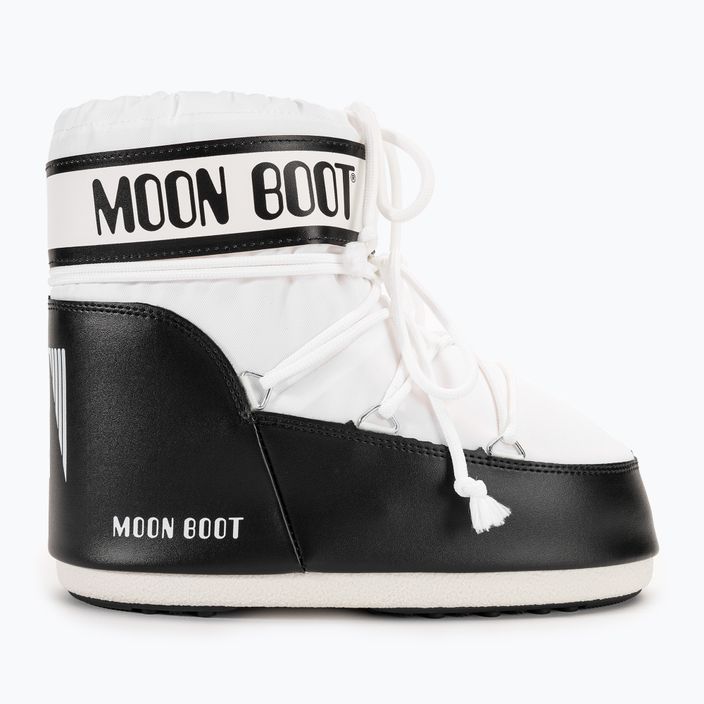 Women's Moon Boot Icon Low Nylon white snow boots 2