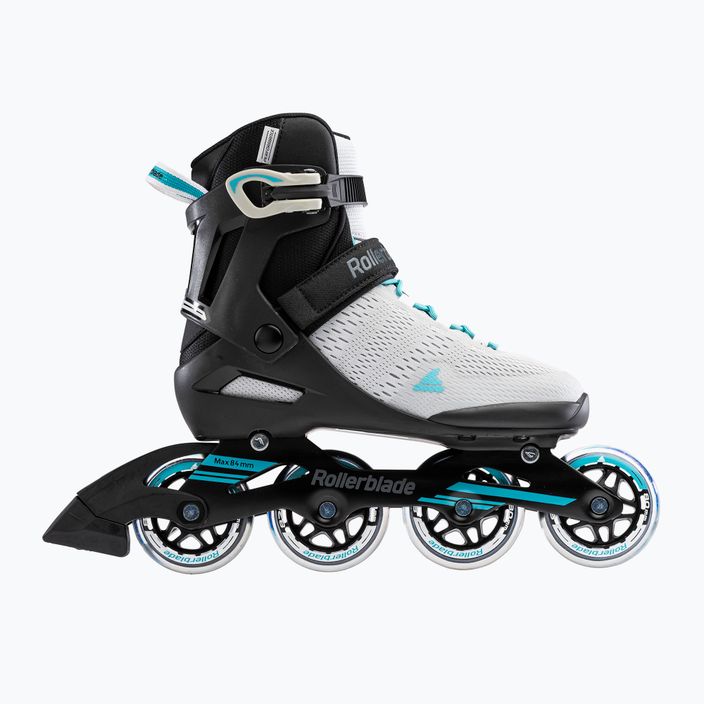 Rollerblade Spark 80 grey/turquoise women's roller skates 3