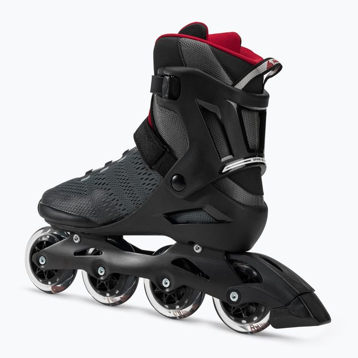 Men's Rollerblade Spark 84 dark grey/red roller skates 3