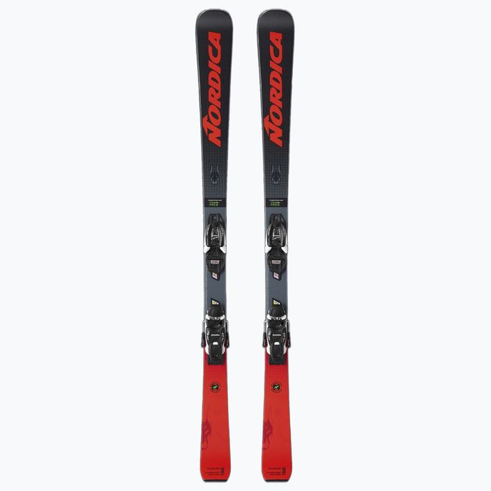 Children's downhill skis Nordica DOBERMANN Combi Pro S FDT + Jr 7.0 black/red 0A1330ME001 10