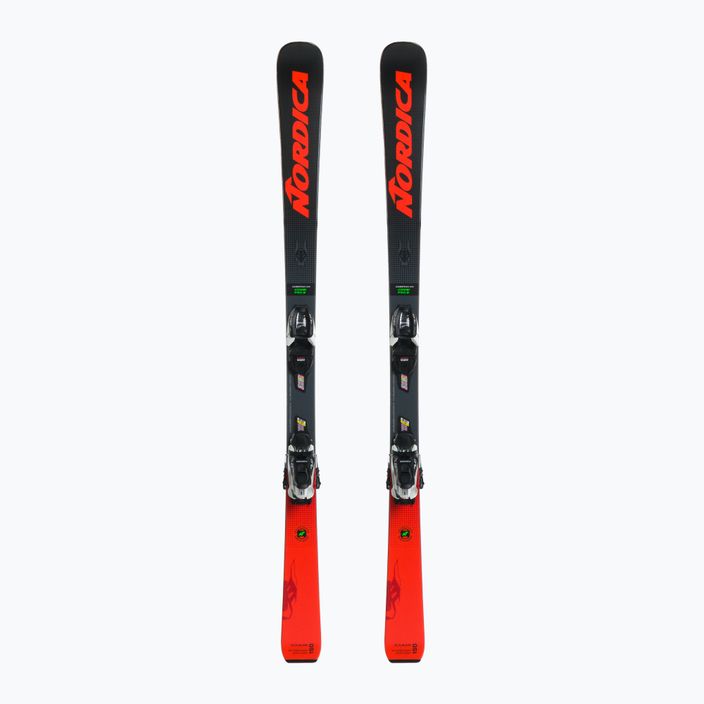 Children's downhill skis Nordica DOBERMANN Combi Pro S FDT + Jr 7.0 black/red 0A1330ME001