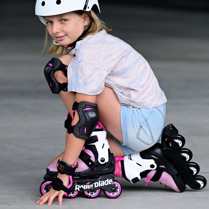 Rollerblade Microblade children's roller skates pink and white 07221900 T93 8