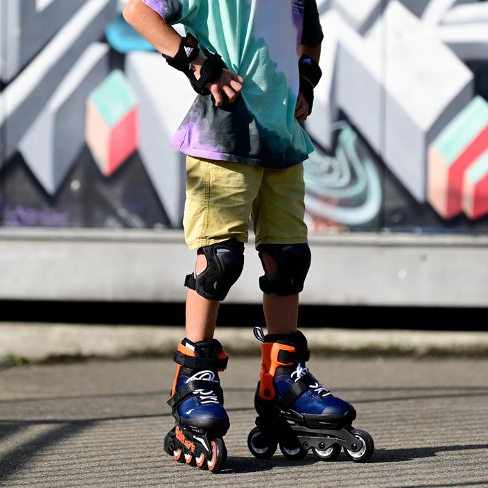 Rollerblade Microblade children's skates navy blue and orange 07221900 174 9