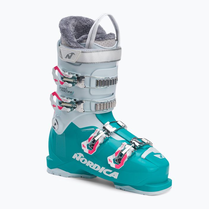 Nordica Speedmachine J4 children's ski boots blue and white 050736003L4