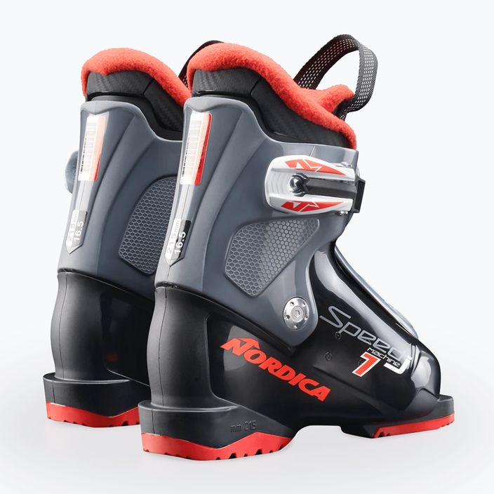 Children's ski boots Nordica Speedmachine J1 black/anthracite/red 9