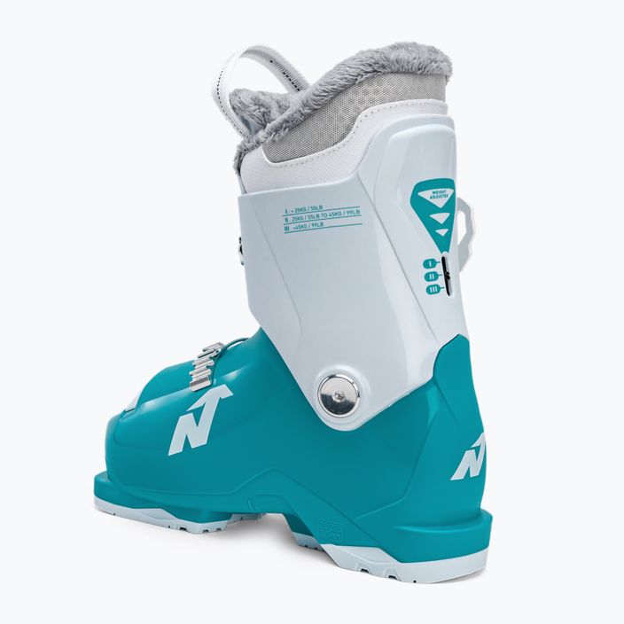 Nordica Speedmachine J2 children's ski boots blue and white 2
