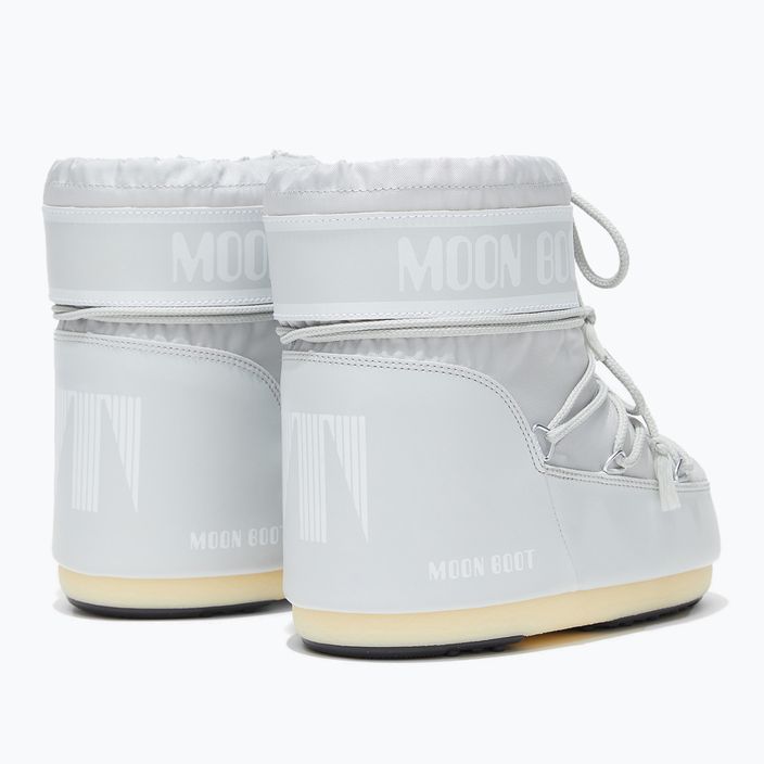 Women's Moon Boot Icon Low Nylon glacier grey snow boots 8