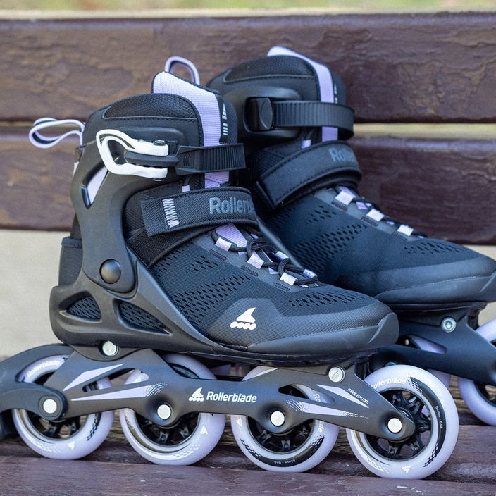 Rollerblade Macroblade 84 women's roller skates black and purple 07370900 13