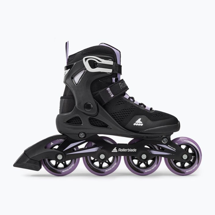 Rollerblade Macroblade 84 women's roller skates black and purple 07370900 2