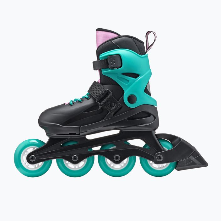 Rollerblade Fury black sea/green children's roller skates 5