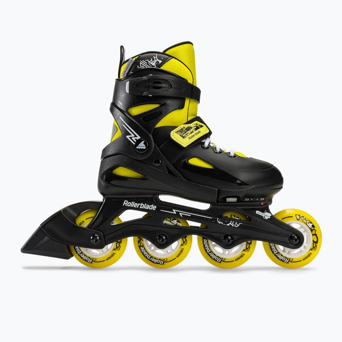 Rollerblade Fury children's roller skates black/yellow 2