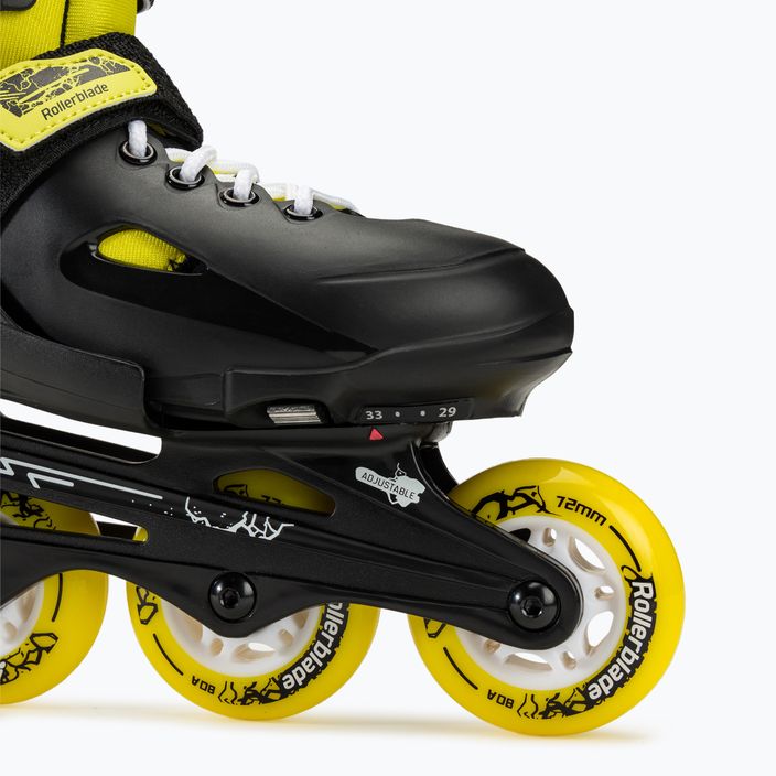 Rollerblade Fury children's roller skates black/yellow 5