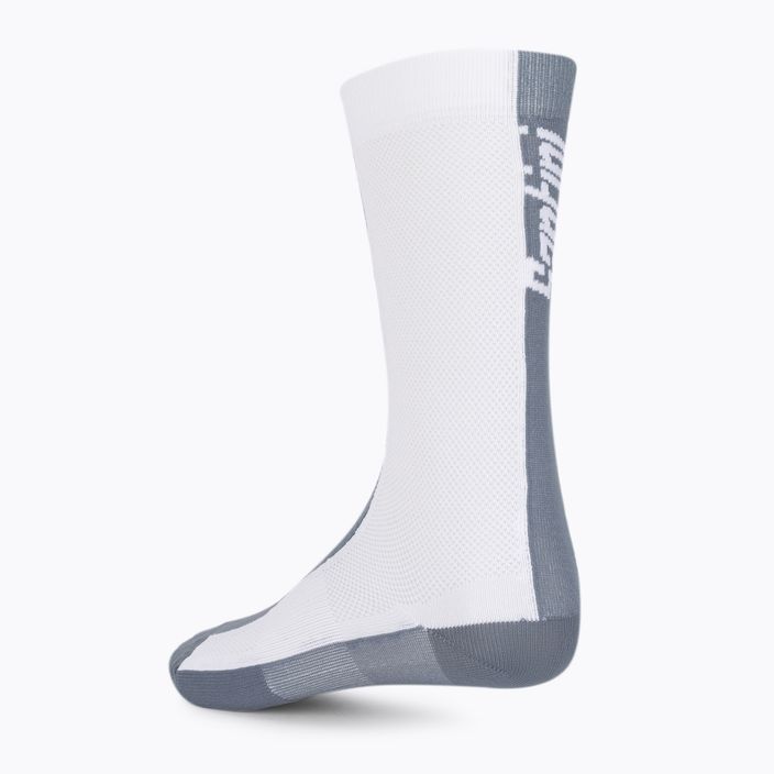 Santini Puro cycling socks white and grey 1S652QSKPUROBIXS 2