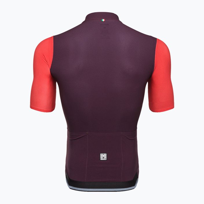 Santini Redux Vigor men's cycling jersey red 2S94775REDUXVIGORSS 2