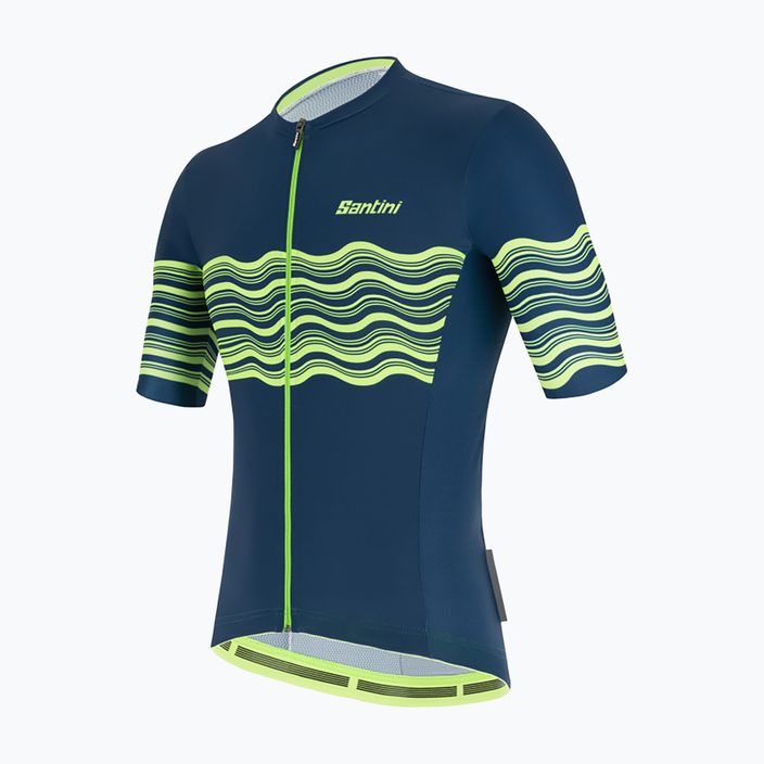 Men's Santini Tono Profilo fluor green cycling jersey 2S94075TONOPROFVFS 3