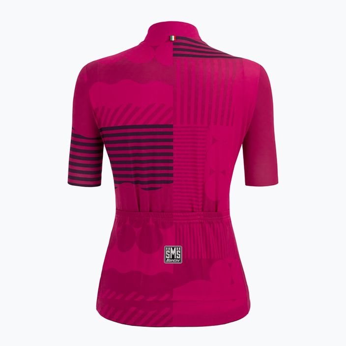 Santini Giada Optic women's cycling jersey pink 2S95475GIADAOPTILAS 2