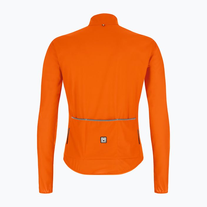 Santini Nebula Puro men's cycling jacket orange 2W33275NEBULPUROAFS 6