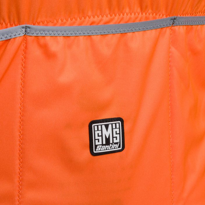 Santini Nebula Puro men's cycling jacket orange 2W33275NEBULPUROAFS 4
