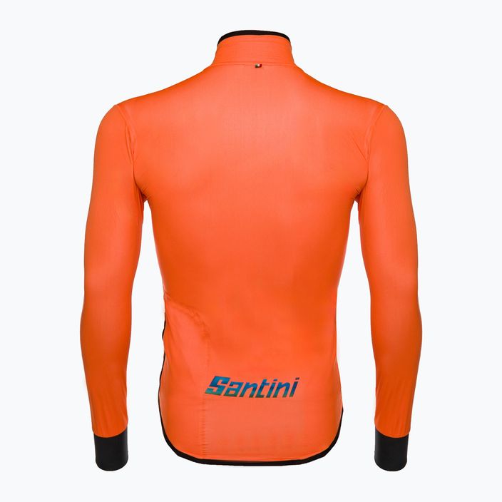 Santini Guard Nimbus men's cycling jacket orange 2W52275GUARDNIMB 2