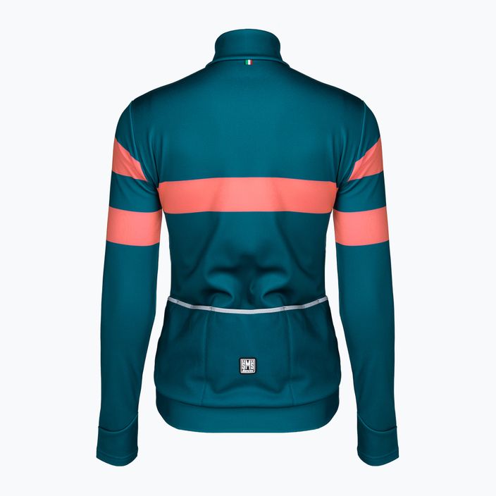 Women's cycling jacket Santini Coral Bengal green 2W216175CORALBENGTE 2