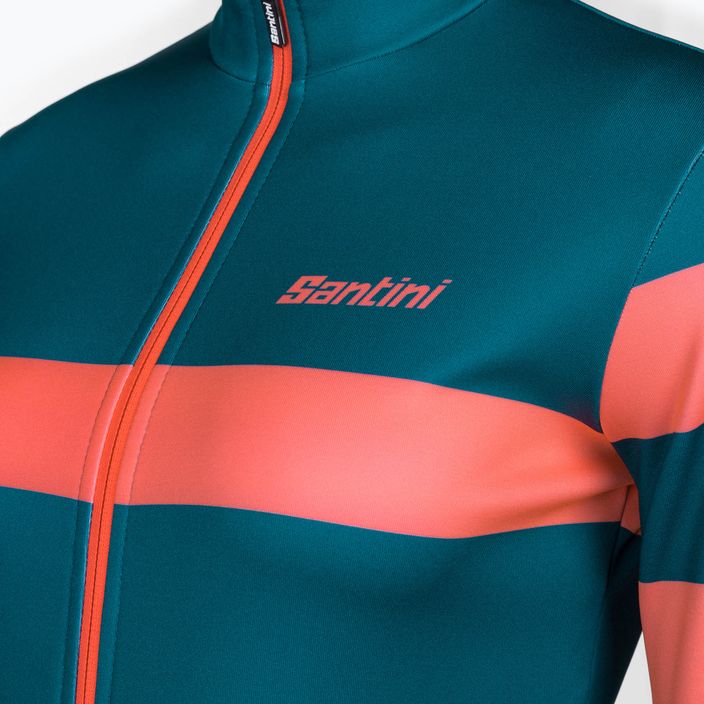 Women's cycling jacket Santini Coral Bengal green 2W216175CORALBENGTE 3