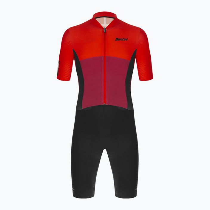 Santini Redux Istinto men's cycling suit black-red 2S769C3REDUXISTINES