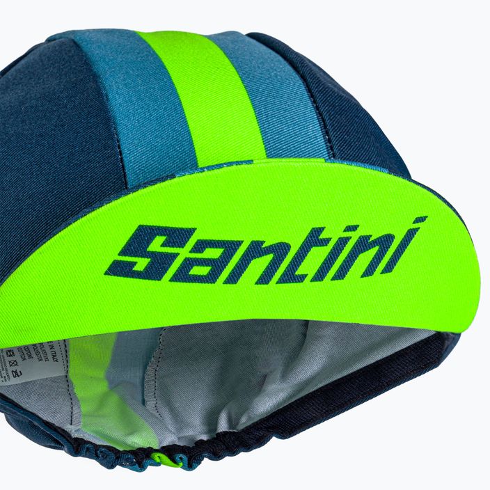 Santini Bengal green under-helmet cycling cap 2S460COTBENGVFUNI 6