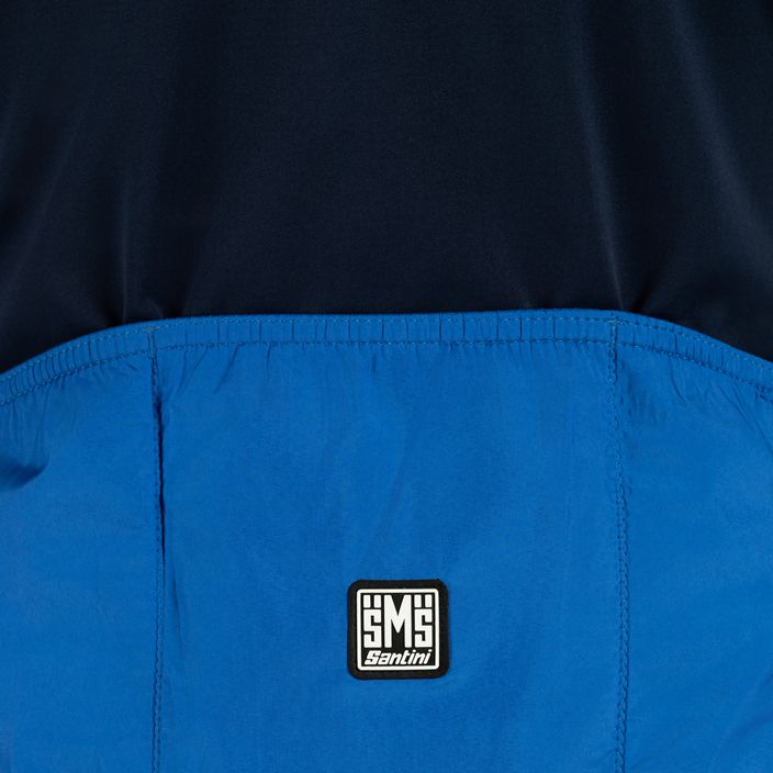 Men's Santini Vega Absolute blue and navy cycling jacket 3W50775VEGAABST 7