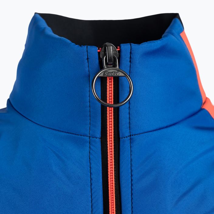 Men's Santini Vega Absolute blue and navy cycling jacket 3W50775VEGAABST 9