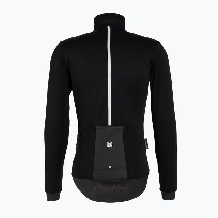 Men's Santini Vega Multi With Hood cycling jacket black 3W50875VEGAMULT 2