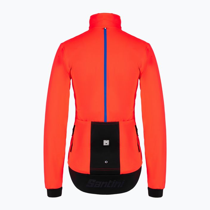 Women's cycling jacket Santini Vega Multi orange 3W508L75VEGAMULT 2