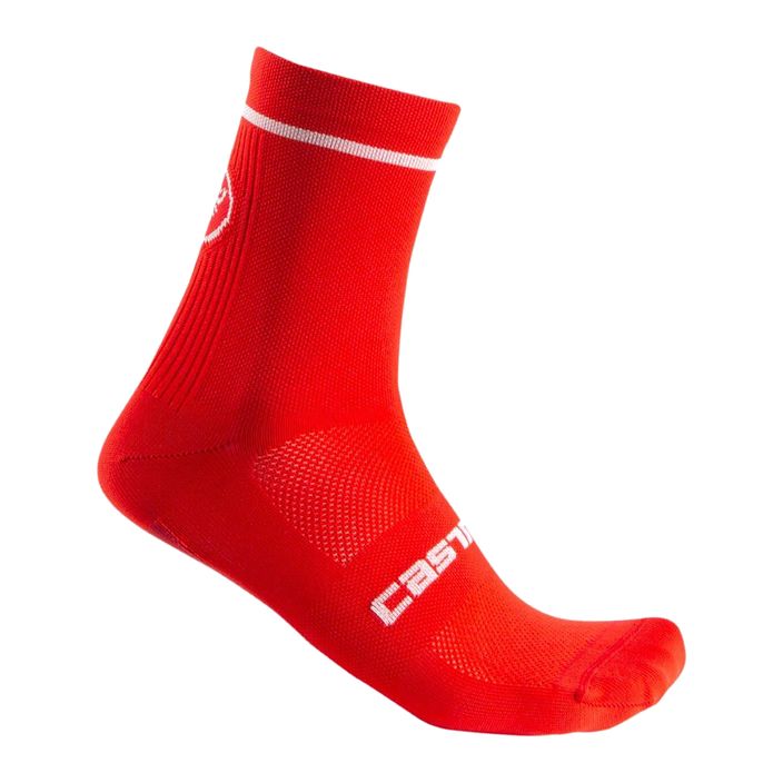 Men's Castelli Entrata 13 red cycling socks 2
