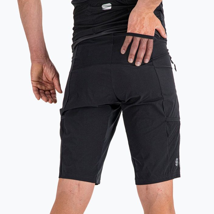 Men's Sportful Supergiara Overshort cycling shorts black 1120507.002 3