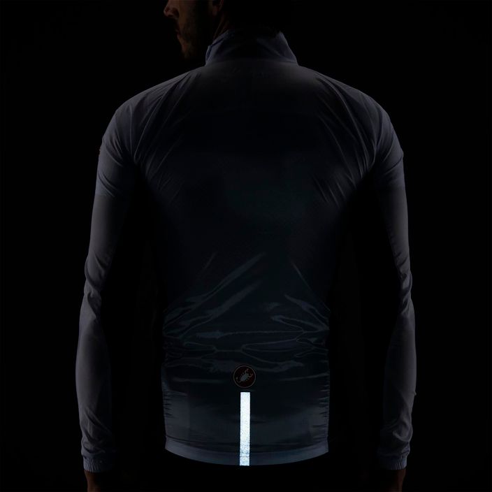 Men's Castelli Squadra Stretch light black/dark grey cycling jacket 5