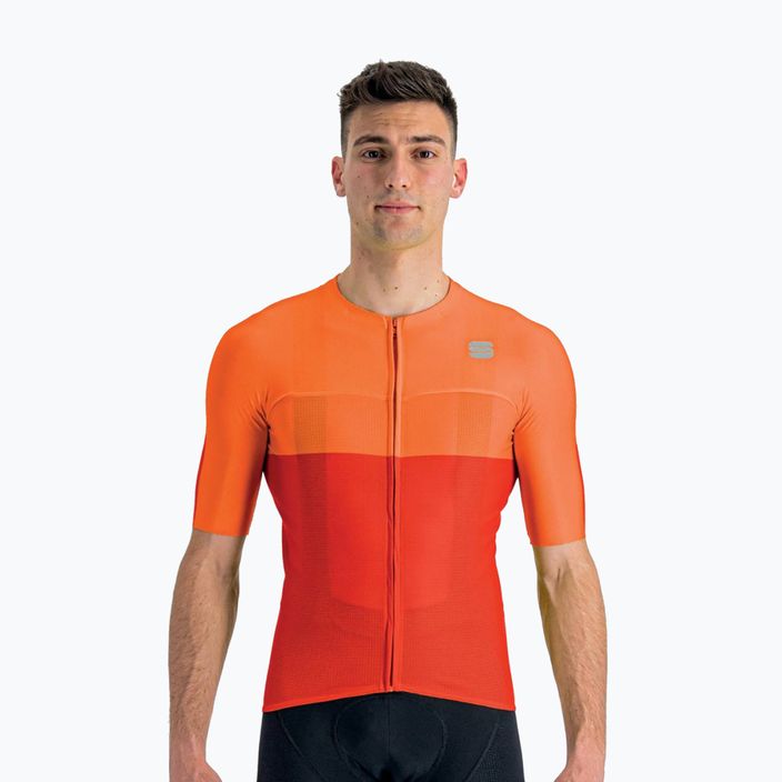 Men's Sportful Light Pro cycling jersey orange 1122004.140