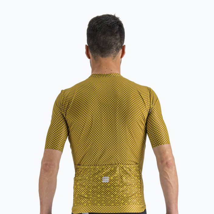 Sportful Checkmate men's cycling jersey yellow 1122035.371 2