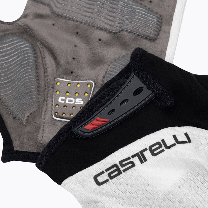 Men's Castelli Entrata V ivory cycling gloves 4