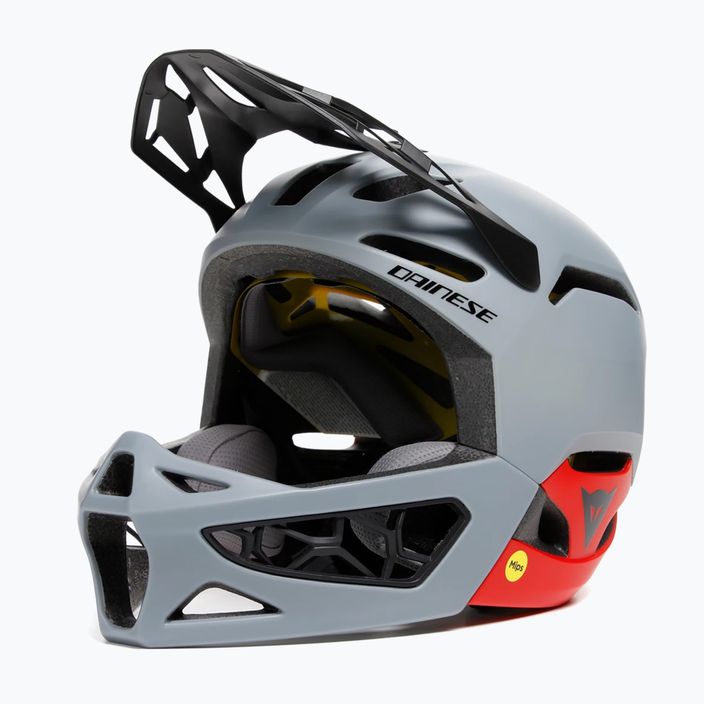 Dainese Linea 01 MIPS bike helmet nardo gray/red 2