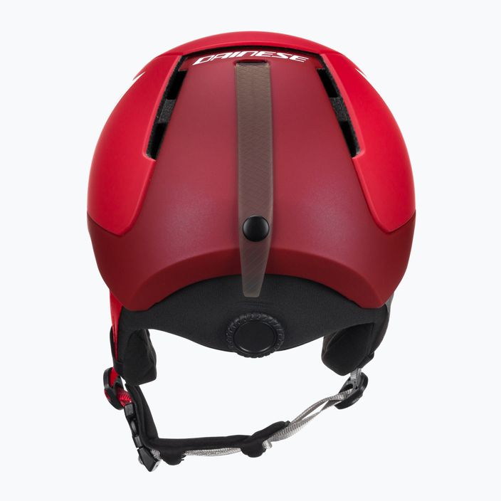 Children's ski helmets Dainese Scarabeo Elemento metallic red/white logo 3