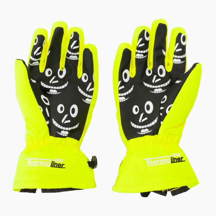 Level Lucky children's ski gloves yellow 4146 2