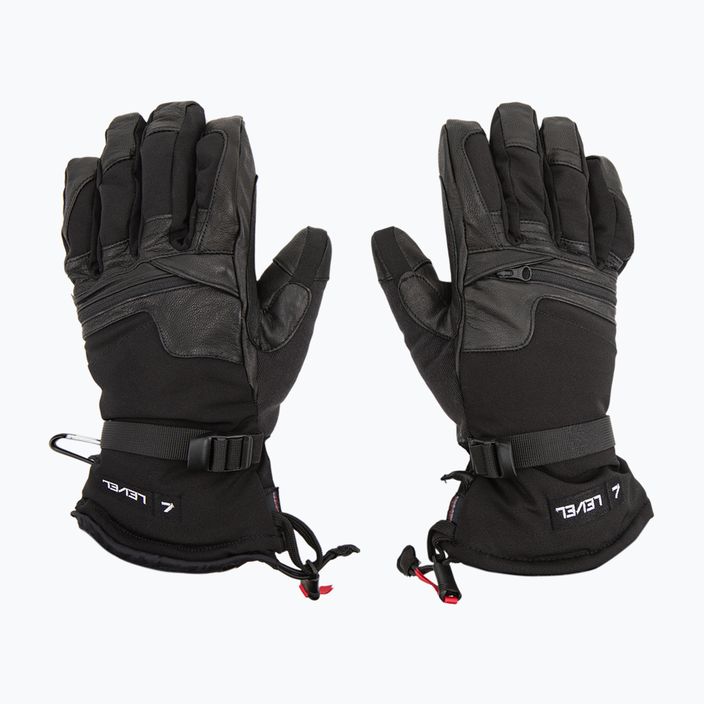 Men's snowboard gloves Level Ranger Leather black 2091 3