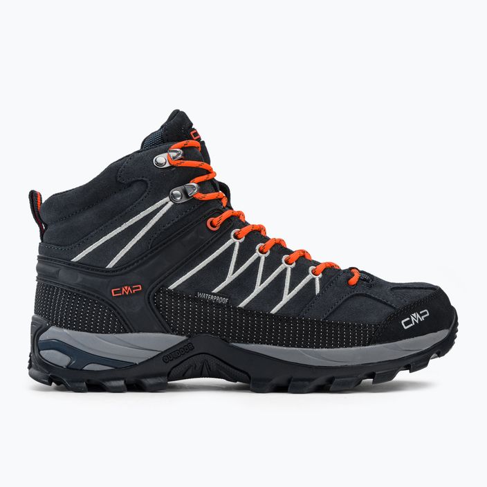 Men's CMP Rigel Mid grey-orange trekking boots 3Q12947 2