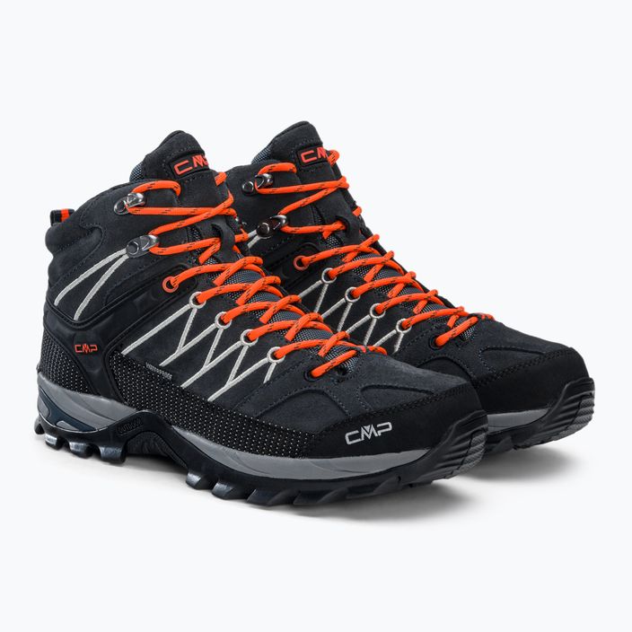 Men's CMP Rigel Mid grey-orange trekking boots 3Q12947 4