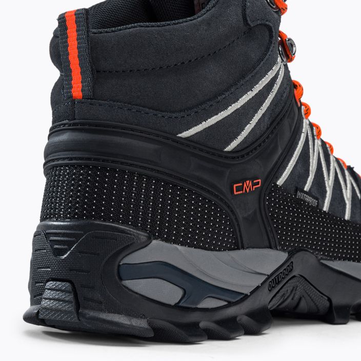 Men's CMP Rigel Mid grey-orange trekking boots 3Q12947 8
