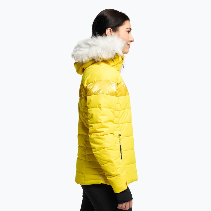 Women's ski jacket CMP yellow 30W0686/R411 3