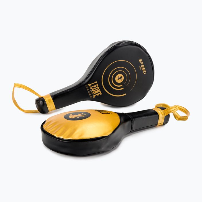 LEONE 1947 Speed Line Boxing Paddles black and gold GM551 2