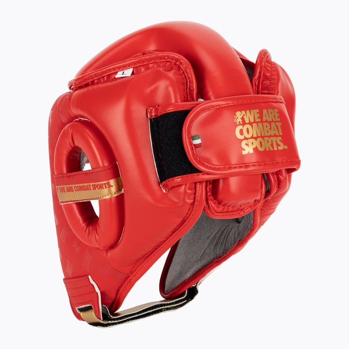 LEONE boxing helmet 1947 Headgear Dna red CS444 3